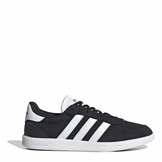 Adidas Breaknet Sleek Suede Trainers Womens Черно/Бяло Дамски високи кецове