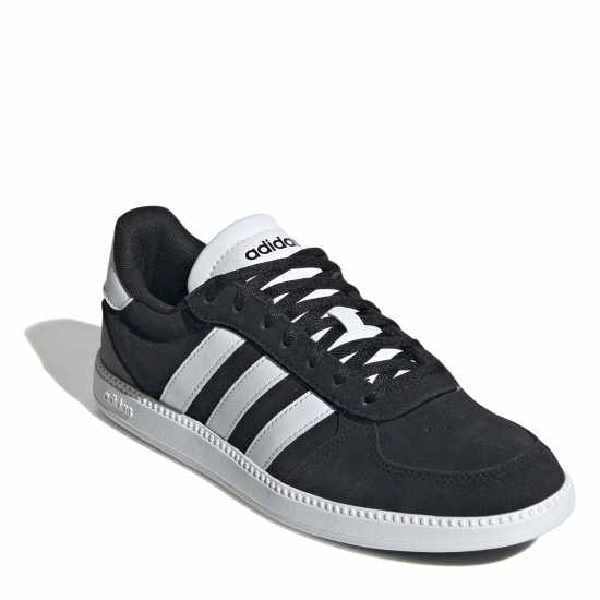Adidas Breaknet Sleek Suede Trainers Womens Черно/Бяло Дамски високи кецове