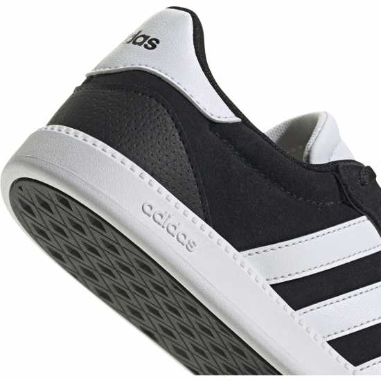 Adidas Breaknet Sleek Suede Trainers Womens Черно/Бяло Дамски високи кецове