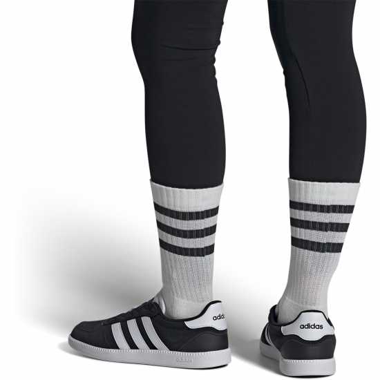 Adidas Breaknet Sleek Suede Trainers Womens Черно/Бяло Дамски високи кецове