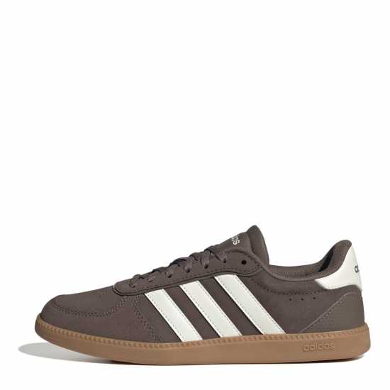 Adidas Breaknet Sleek Suede Trainers Womens Кафяво/Бяло/Гума 