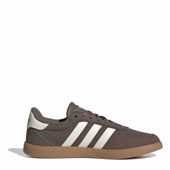 Adidas Breaknet Sleek Suede Trainers Womens Кафяво/Бяло/Гума 