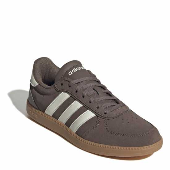 Adidas Breaknet Sleek Suede Trainers Womens Кафяво/Бяло/Гума 
