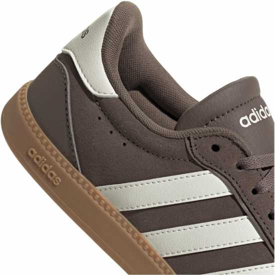 Adidas Breaknet Sleek Suede Trainers Womens Кафяво/Бяло/Гума 