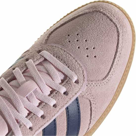 Adidas Breaknet Sleek Suede Trainers Womens Pink/Navy/Gum 