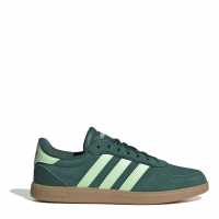 Adidas Breaknet Sleek Suede Trainers Womens Green/Mint/Gum 