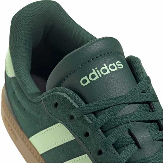 Adidas Breaknet Sleek Suede Trainers Womens Green/Mint/Gum 