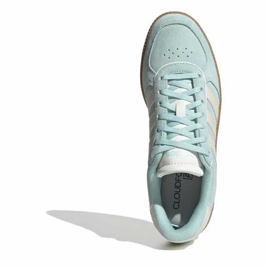 Adidas Мъжки Обувки Breaknet Sleek Suede Womens Shoes Аква / Бяло / Гума Adidas Мъжки Обувки Breaknet Sleek Suede Womens Shoes Аква / Бяло / Гума
