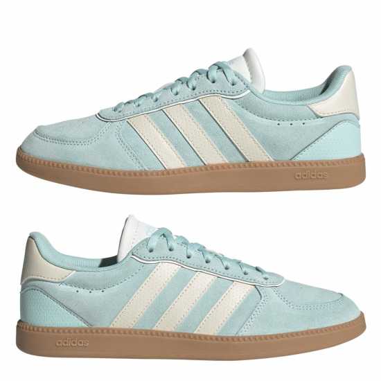 Adidas Мъжки Обувки Breaknet Sleek Suede Womens Shoes Аква / Бяло / Гума Adidas Мъжки Обувки Breaknet Sleek Suede Womens Shoes Аква / Бяло / Гума
