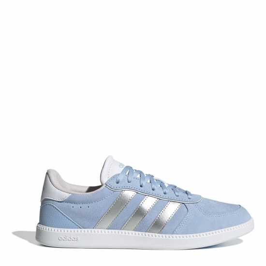 Adidas Breaknet Sleek Suede Trainers Womens Свети синьо Дамски маратонки