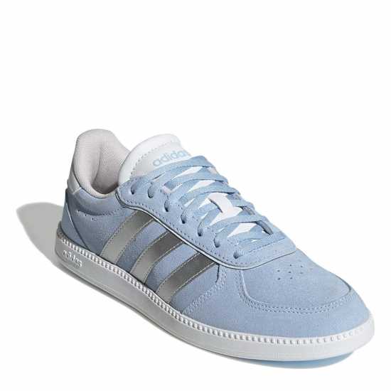 Adidas Breaknet Sleek Suede Trainers Womens Свети синьо Дамски маратонки