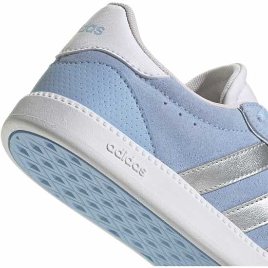 Adidas Breaknet Sleek Suede Trainers Womens Свети синьо Дамски маратонки