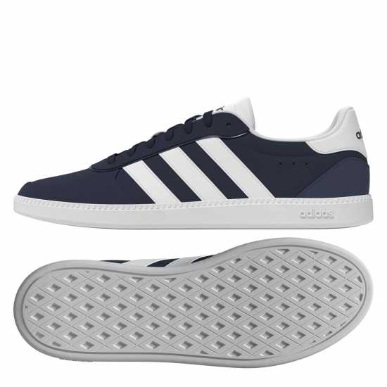 Adidas Мъжки Обувки Breaknet Sleek Suede Womens Shoes Морско синьо/Бяло Adidas Мъжки Обувки Breaknet Sleek Suede Womens Shoes Морско синьо/Бяло