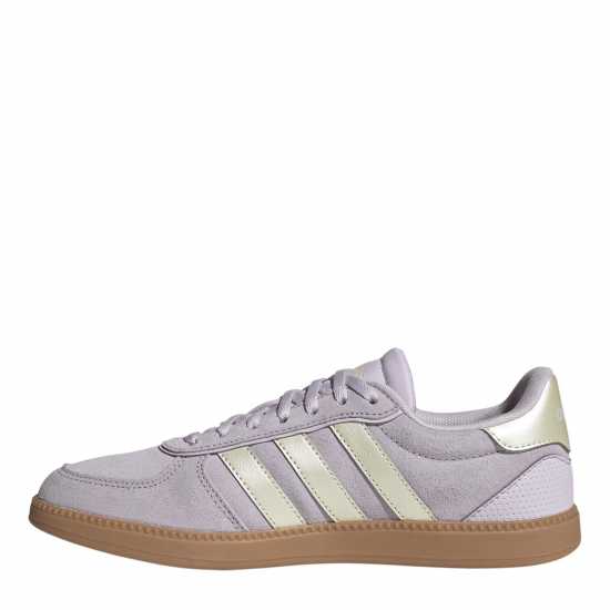 adidas Breaknet Sleek Suede Womens Shoes Lilac Ice 