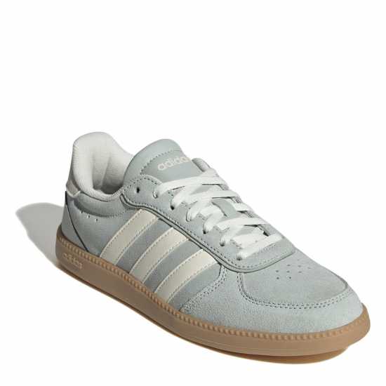 Adidas Мъжки Обувки Breaknet Sleek Suede Womens Shoes Сиво/Бяло/Гума 