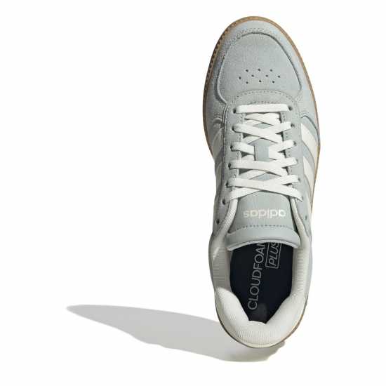 Adidas Мъжки Обувки Breaknet Sleek Suede Womens Shoes Сиво/Бяло/Гума 