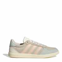 Adidas Breaknet Sleek Suede Trainers Womens Бяло/Корал/Зелено 