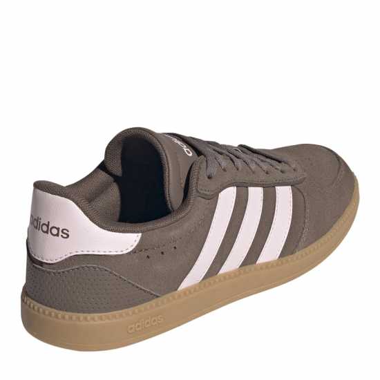 Adidas Breaknet Sleek Suede Trainers Womens Brown/Pink 