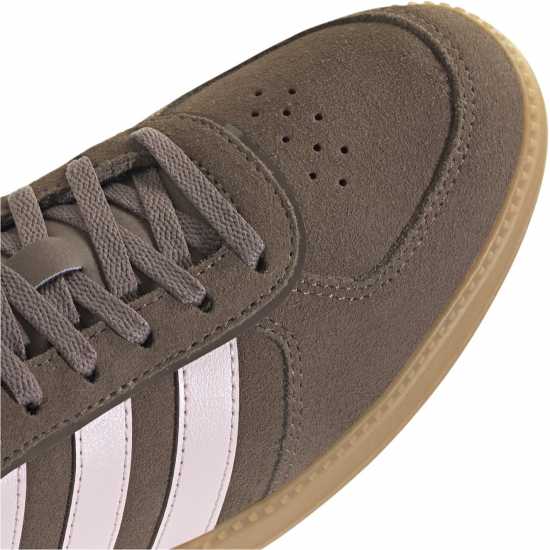 Adidas Breaknet Sleek Suede Trainers Womens Brown/Pink 