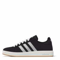 Adidas Мъжки Маратонки Grand Court Base 00S Womens Trainers Черно/Металик/Гума Дамски високи кецове