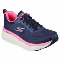 Skechers Women's Max Cushioning Elite Casual Low-Top Trainers Navy/ Pnk 