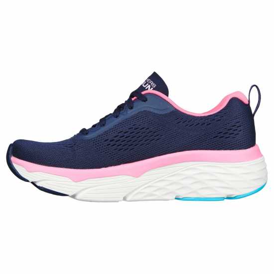 Skechers Women's Max Cushioning Elite Casual Low-Top Trainers Navy/ Pnk 