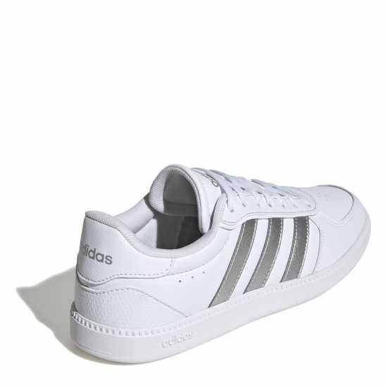 Adidas Breaknet Sleek Trainers Womens Бяло/сребро Дамски високи кецове