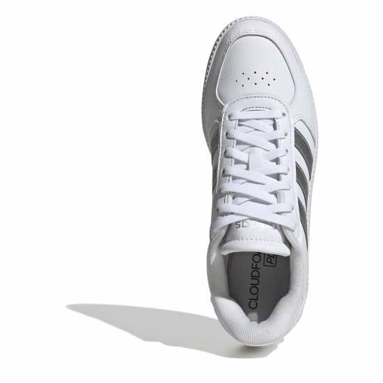 Adidas Breaknet Sleek Trainers Womens Бяло/сребро Дамски високи кецове