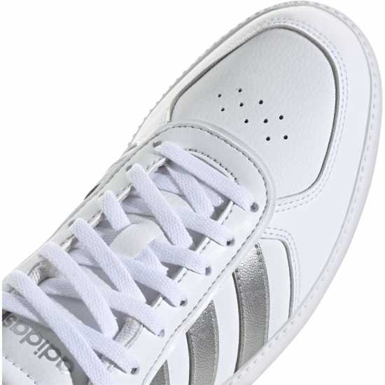 Adidas Breaknet Sleek Trainers Womens Бяло/сребро Дамски високи кецове