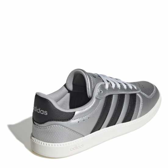Adidas Breaknet Sleek Trainers Womens Slvr/Blk/Wte 