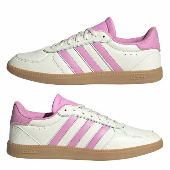Adidas Breaknet Sleek Trainers Womens Wht/Pink/Gum 
