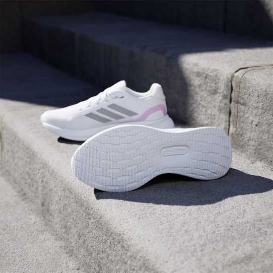 Adidas Мъжки Маратонки Runfalcon 5 Womens Trainers Бяло/Сиво/Лилаво Маратонки за бягане
