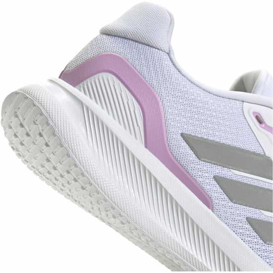 Adidas Мъжки Маратонки Runfalcon 5 Womens Trainers Бяло/Сиво/Лилаво Маратонки за бягане