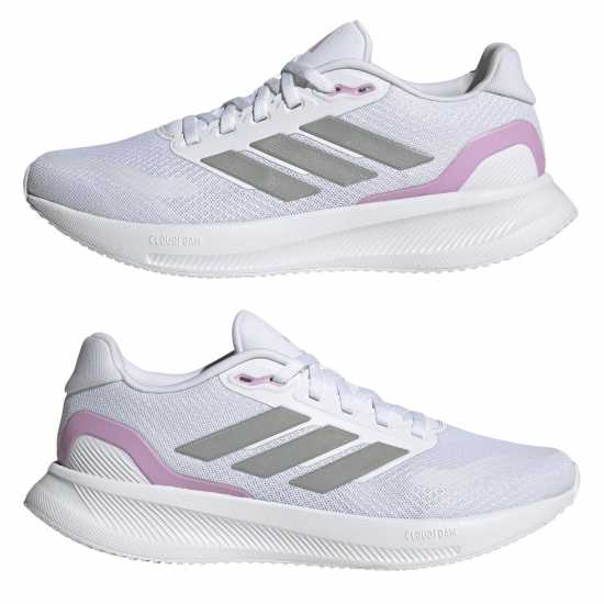 Adidas Мъжки Маратонки Runfalcon 5 Womens Trainers Бяло/Сиво/Лилаво Маратонки за бягане