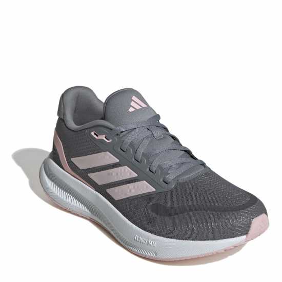 Adidas Мъжки Маратонки Runfalcon 5 Womens Trainers Сиво/Розово Маратонки за бягане
