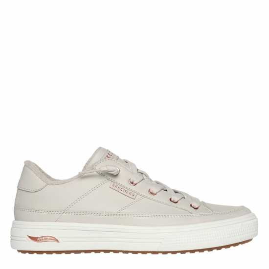Skechers Womens Arch Fit Arcade Low-Top Trainers Off White 