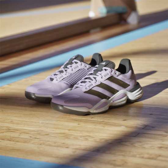 Adidas Stabil 16 Handball Trainers Womens Слива/Черно/Бяло Adidas Stabil 16 Handball Trainers Womens Слива/Черно/Бяло
