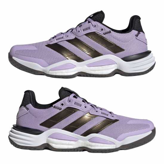 Adidas Stabil 16 Handball Trainers Womens Слива/Черно/Бяло Adidas Stabil 16 Handball Trainers Womens Слива/Черно/Бяло