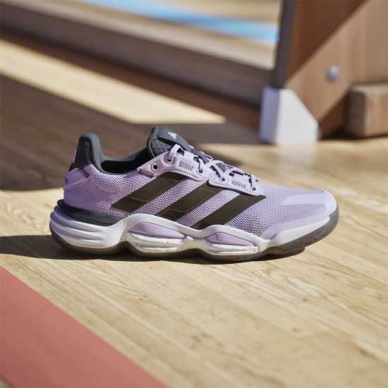 Adidas Stabil 16 Handball Trainers Womens Слива/Черно/Бяло Adidas Stabil 16 Handball Trainers Womens Слива/Черно/Бяло