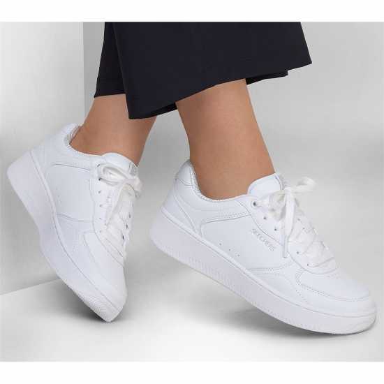 Skechers Маратонки Court Trainers Womens Три бяло 