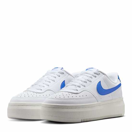 Nike Court Vision Alta Women's Shoes Low-Top Trainers Womens Бяло/Кралско Дамски маратонки