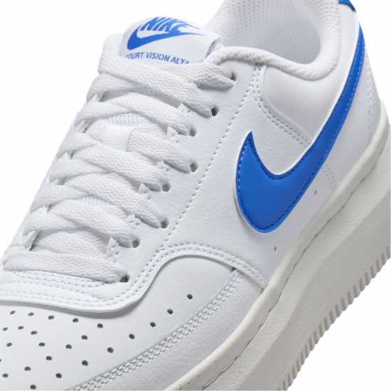 Nike Court Vision Alta Women's Shoes Low-Top Trainers Womens Бяло/Кралско Дамски маратонки