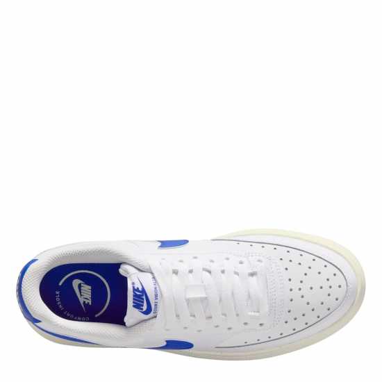 Nike Court Vision Alta Women's Shoes Low-Top Trainers Womens Бяло/Кралско Дамски маратонки