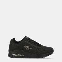 Everlast Kaiso Trainers Womens Black Leopard 