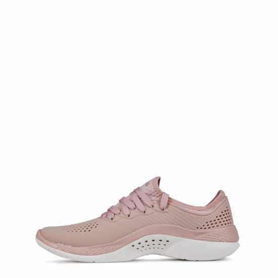 Crocs Literide 360 Pacer Trainers Womens Pink Clay/Wh Дамски високи кецове