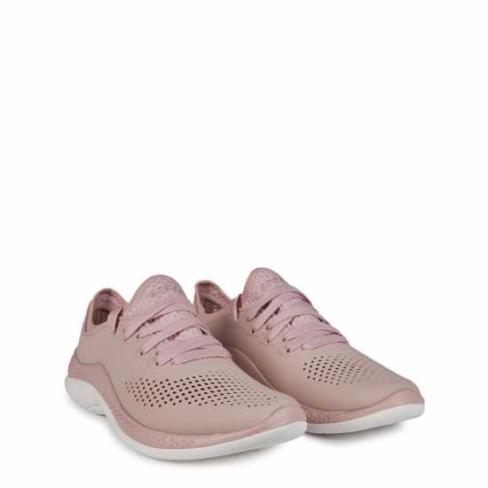 Crocs Literide 360 Pacer Trainers Womens Pink Clay/Wh Дамски високи кецове