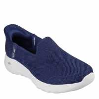 Skechers Маратонки Без Връзки Go Walk Joy - Vela Slip On Trainers Womens Тъмно син Tex/Бял Tr 