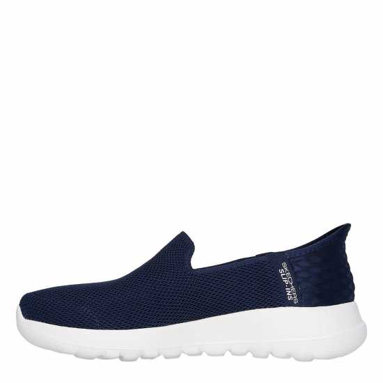 Skechers Маратонки Без Връзки Go Walk Joy - Vela Slip On Trainers Womens Тъмно син Tex/Бял Tr 
