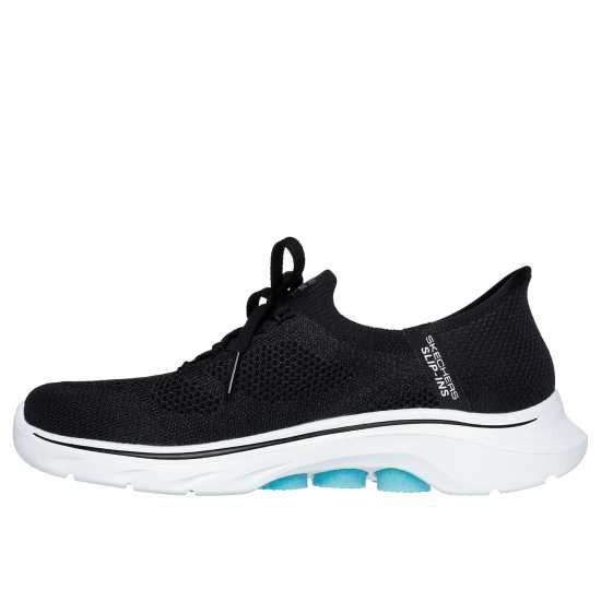 Skechers Knit Laced Slip-Ins  Runners Womens Черно/Аква 