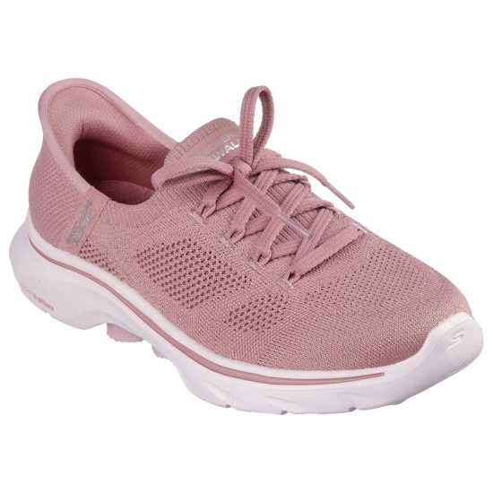 Skechers Knit Laced Slip-Ins Runners Womens Мави Skechers Knit Laced Slip-Ins Runners Womens Мави
